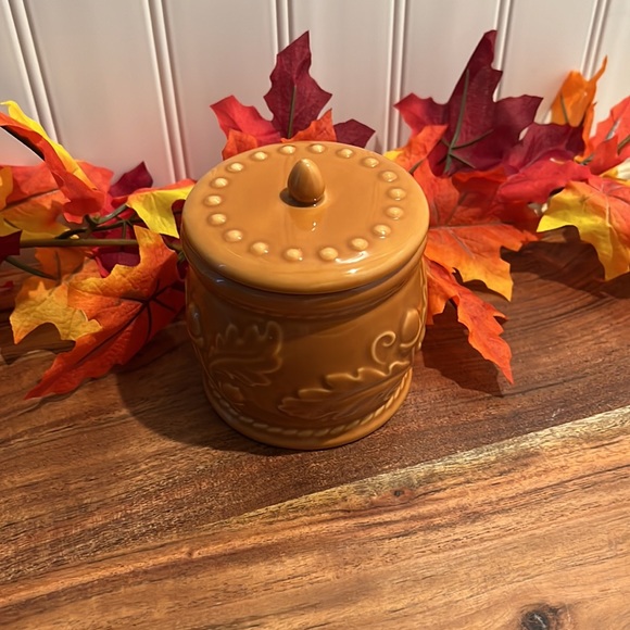 Hallmark Glass Fall Mini Decorative Jar With Lid - Picture 4 of 9
